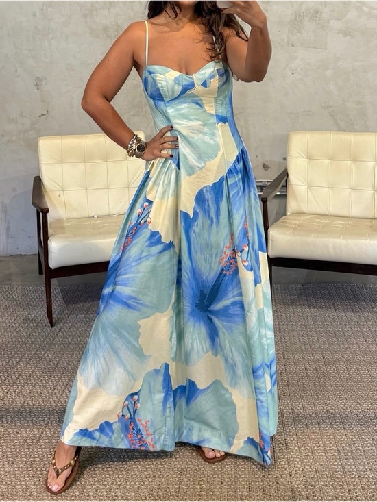 FARM Rio Dresses & Skirts - Blue Floral Dress (FARMRIO)